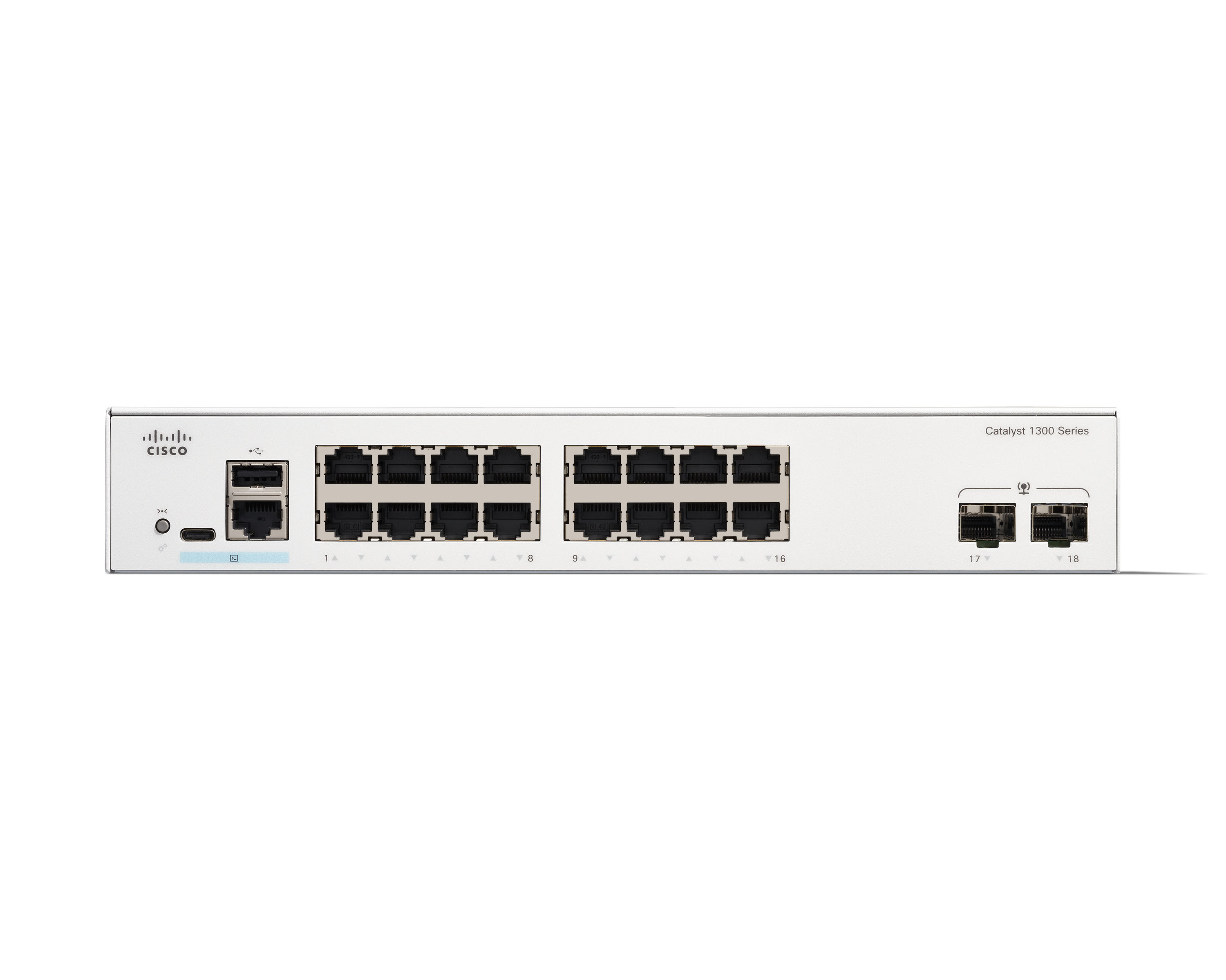 Switch Cisco Gigabit Ethernet Catalyst 1300 16X Rj-45 2X Sfp L2/L3 Gestionado C1300-16T-2G