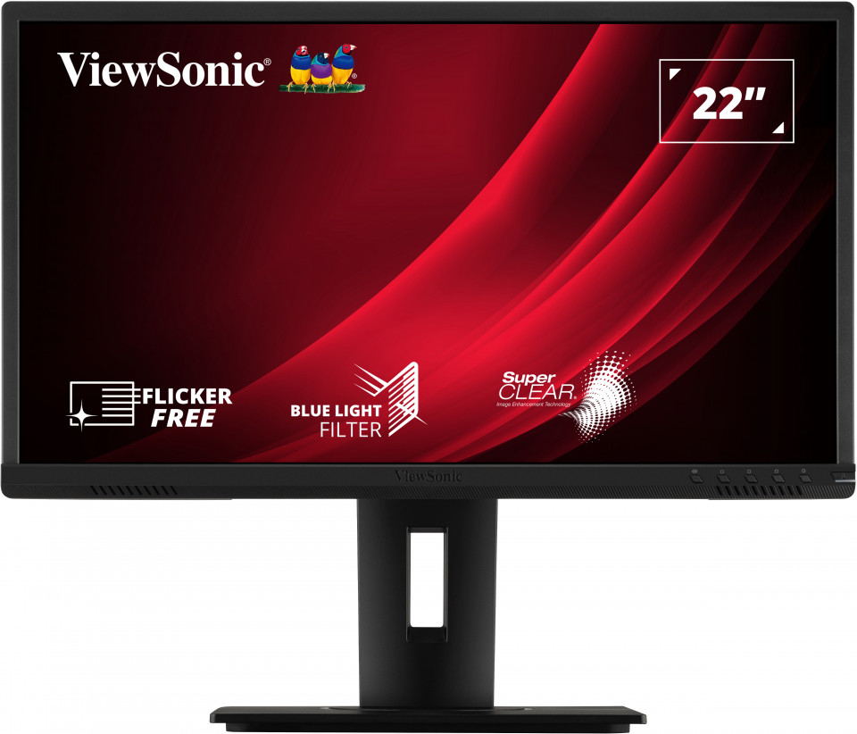 Monitor Viewsonic Vg2240 22" Fhd 60Hz 5Ms Hdmi Dp Vga Negro