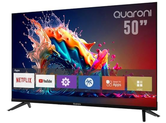Smart Tv Quaroni Q50N24 50" 4K Uhd 60Hz 3X Hdmi 2X Usb 1X Vga Wifi Bluetooth Negro