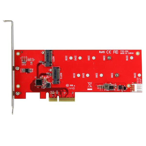 Startech Tarjeta M.2 Pci Exp. Para 2 Ssd 2 Puertos Sata Pex2M2