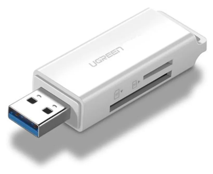 Lector De Tarjeta Ugreen Usb 3.0 A Sd/Tf White