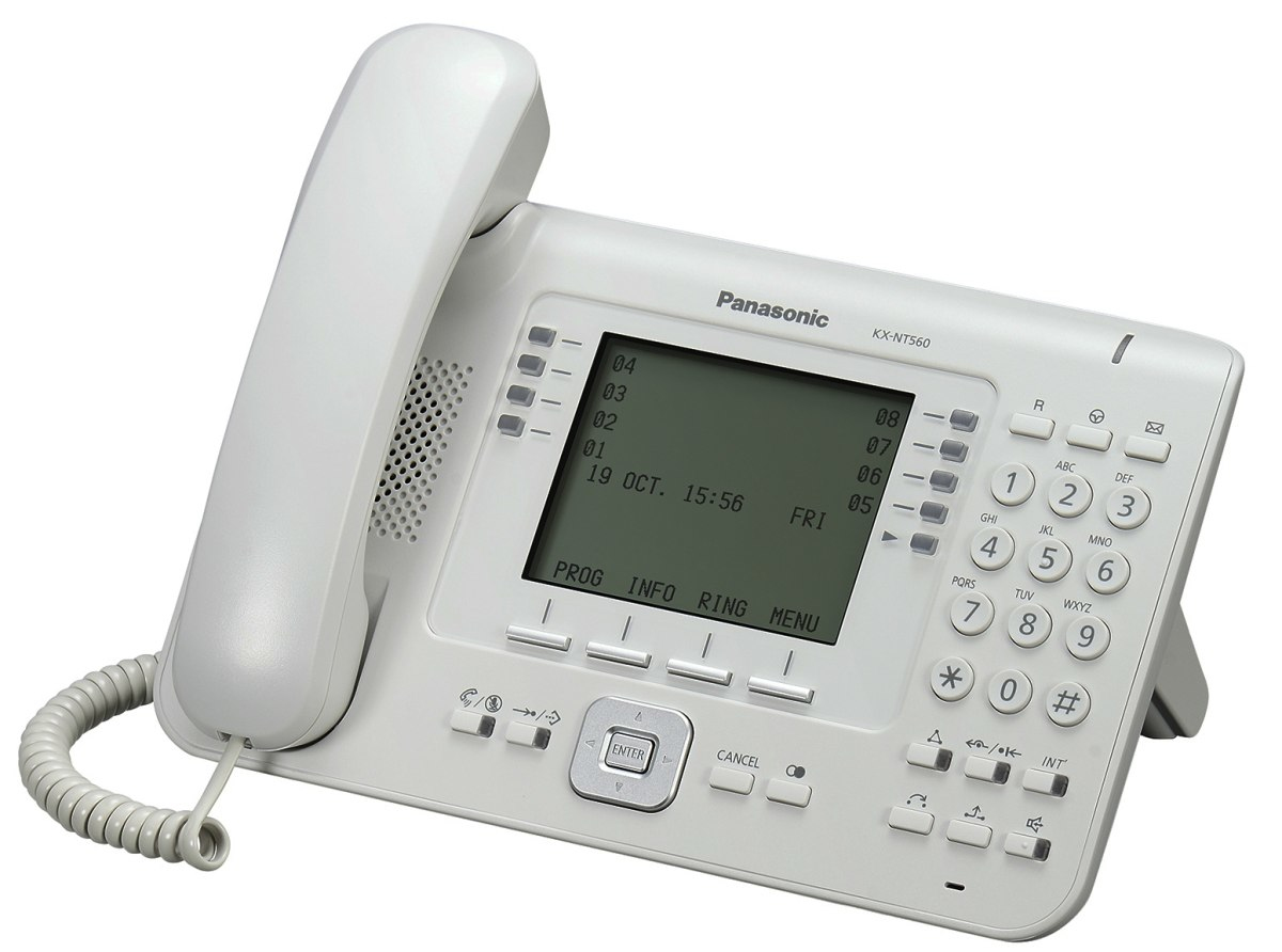 Telefono Ip Lcd Panasonic Kx-Nt556X-B 6 Lineas 12 Teclas Negro