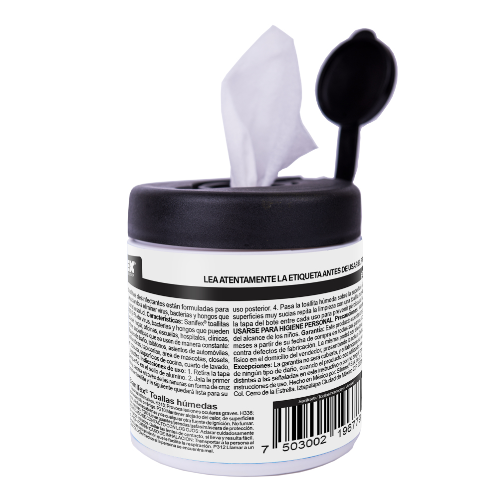 Toallas Silimex Sanifex Desinfectantes 30 Pzs (Lmp590)