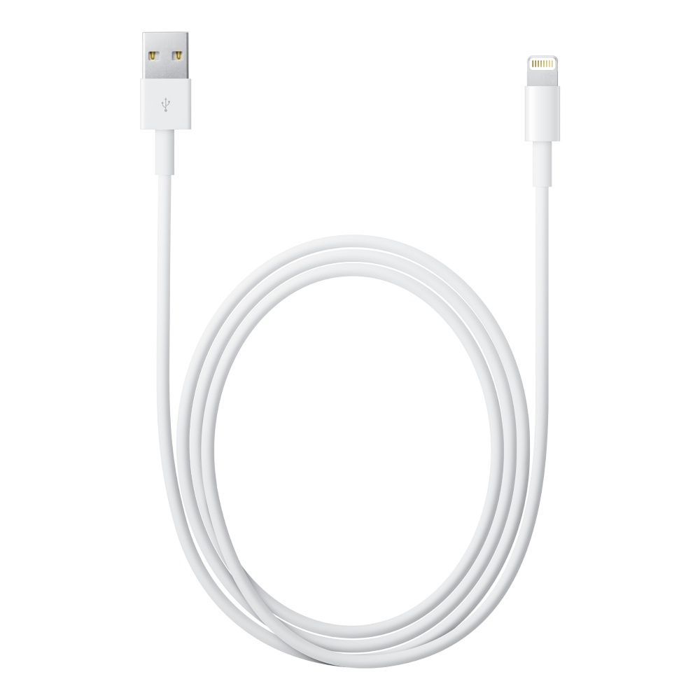 Cable Lightning A Usb Apple Color Blanco 2 M Cable Lightning