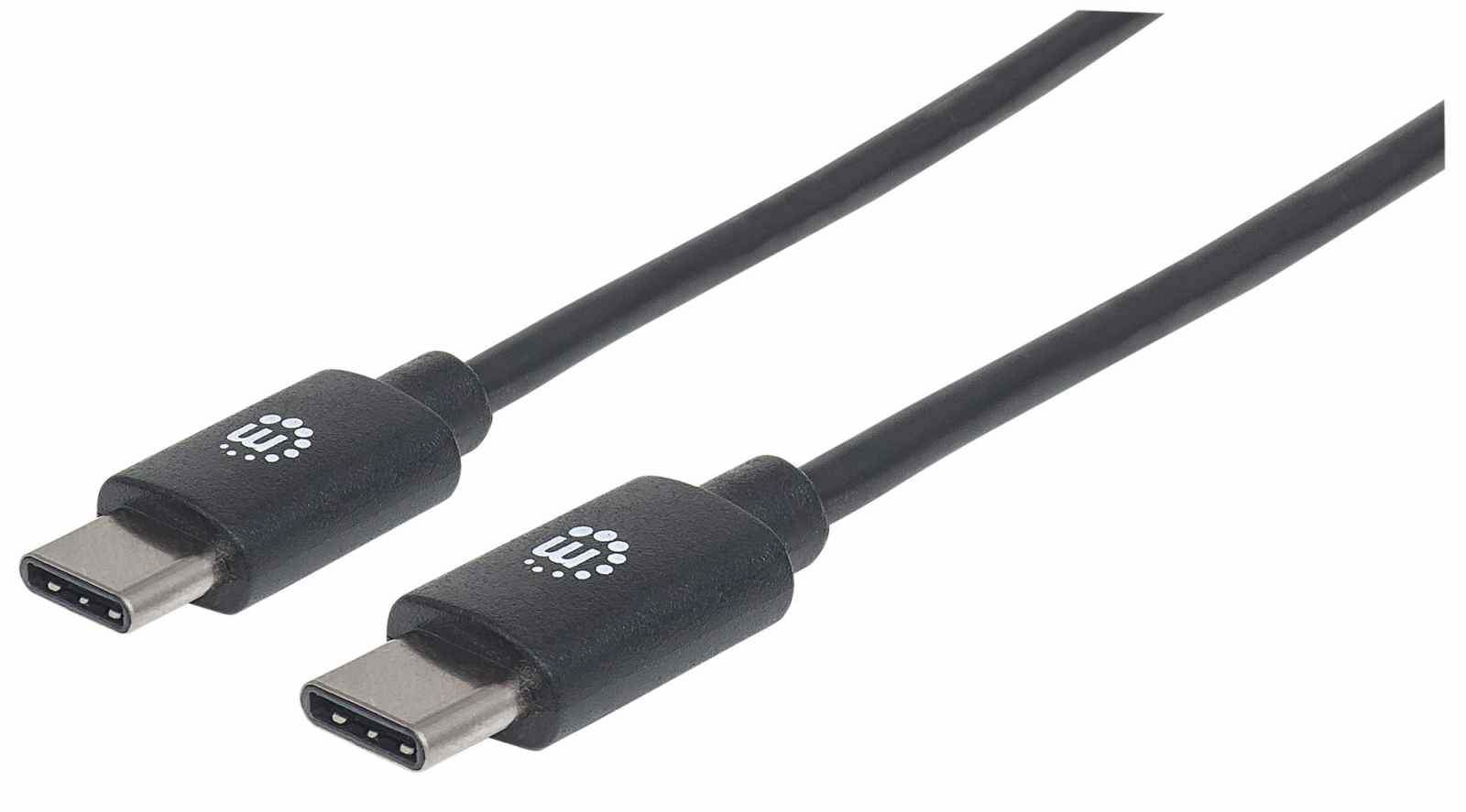 Cable Usb Manhattan Usb 3.0 Macho 1 Metro Negro 353342