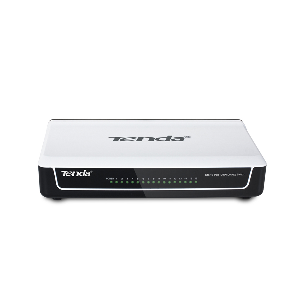 Switch Tenda Ethernet S16 10/100Mbps 3.2 Gbit/S 16 Puertos