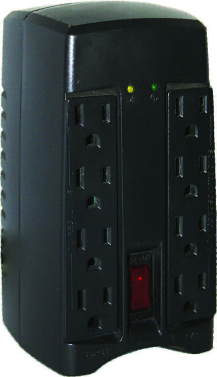 Regulador De Voltaje Vica T-1 400W 750Va 8 Contactos