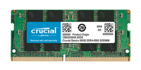 Memoria Ram Sodimm Crucial Basics 16Gb Ddr4 2666Mhz Cb16Gs2666