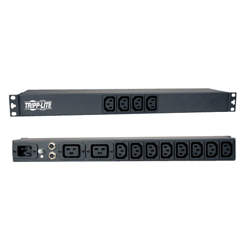 Unidad Pdi Básica Tripp Lite Rack 1U, 4 C13, 8 C13, 2 C19. Pdu12Iec