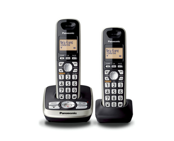 Telefono Panasonic Inalambrico Dect 6.0 Kx-Tg4272Meb Negro/ Gris