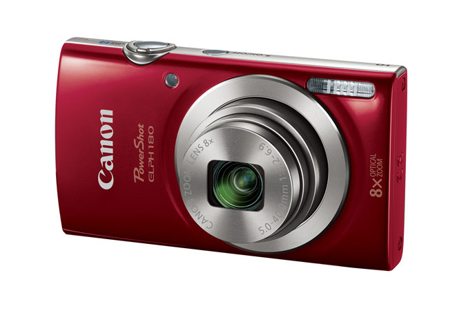 Camara Digital Canon Powershot Elph 180, 20Mp, Zoom 8X, Roja