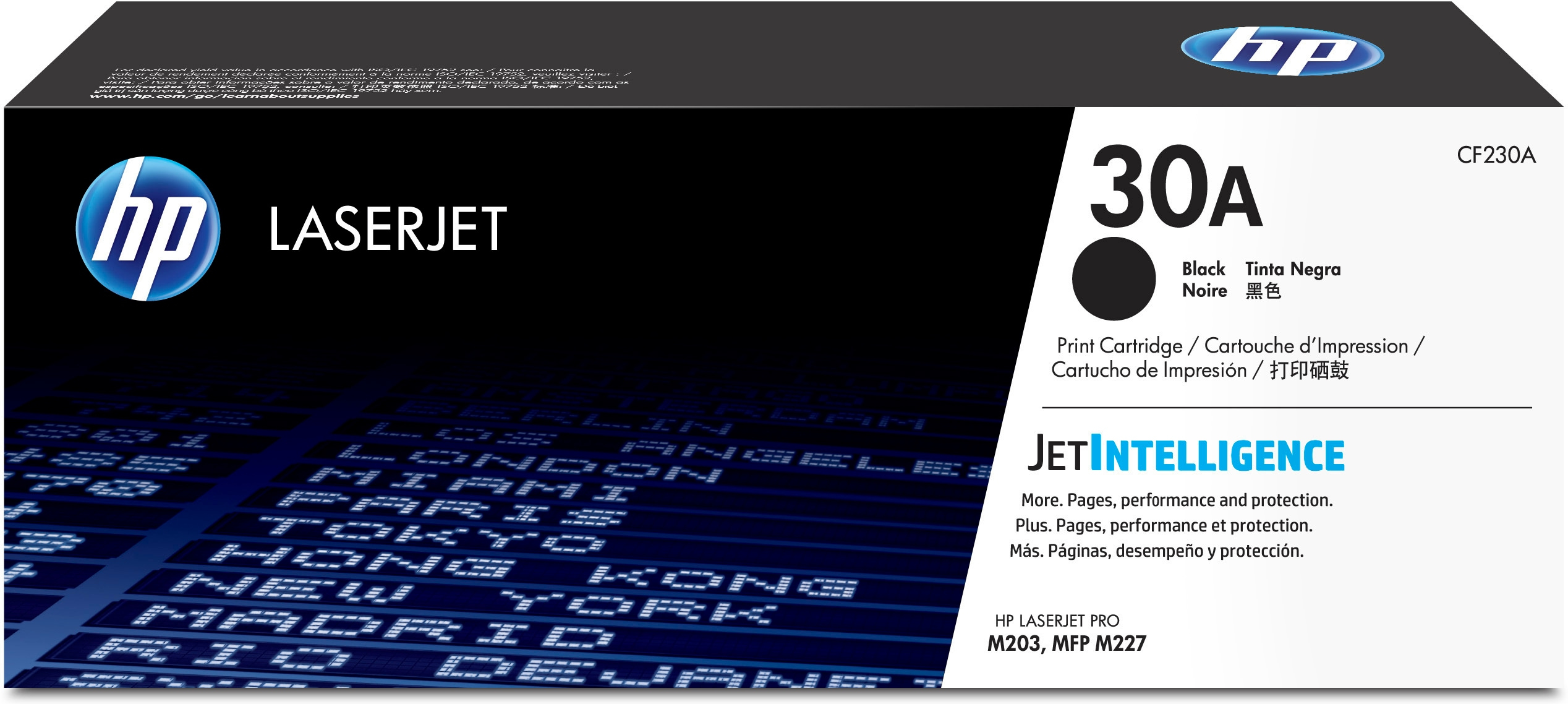 Cartucho De Toner Original Hp Laserjet 30A Negro 1600 Pag Cf230A