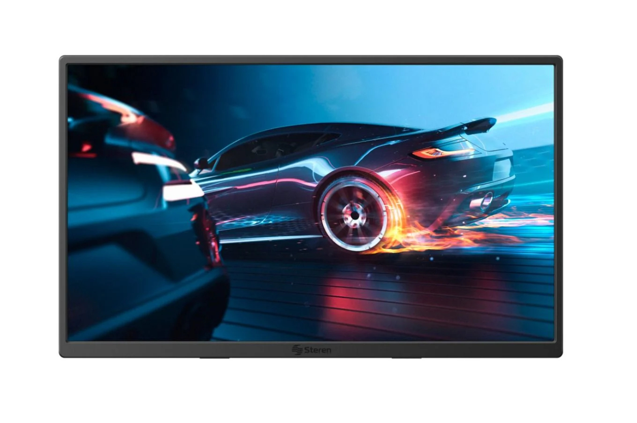 Monitor Portátil Steren Dis-118 Lcd 18.5" Fhd Mini Hdmi Bocinas 2X 1W Negro