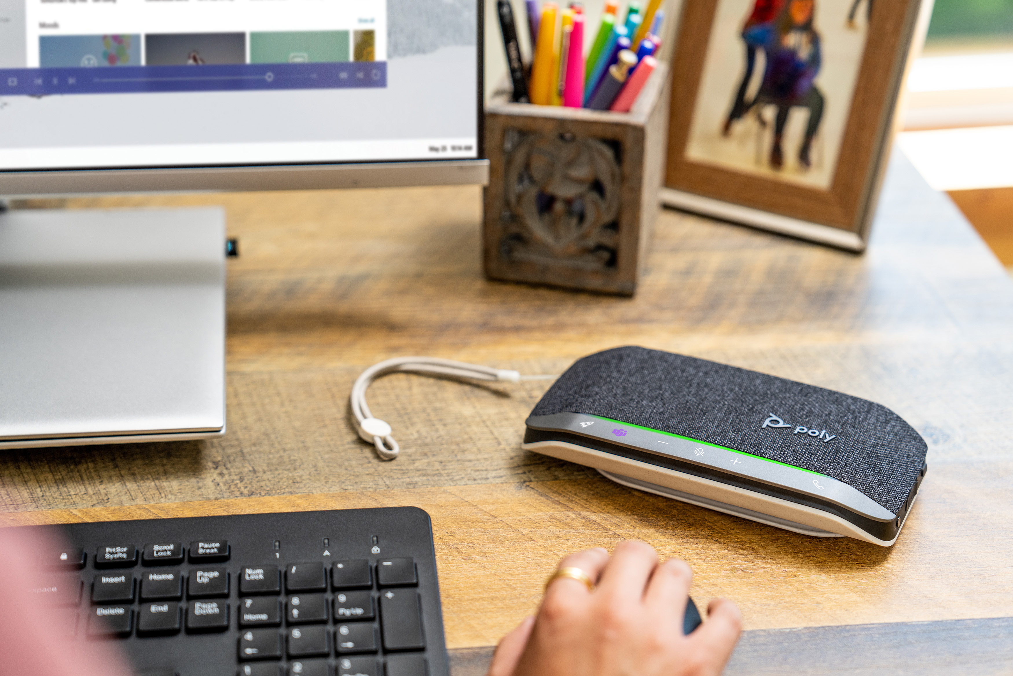 Altavoz Manos Libres Poly Sync 20 Certificado Microsoft Teams Inalámbrico Bluetooth Usb-A 772C8Aa