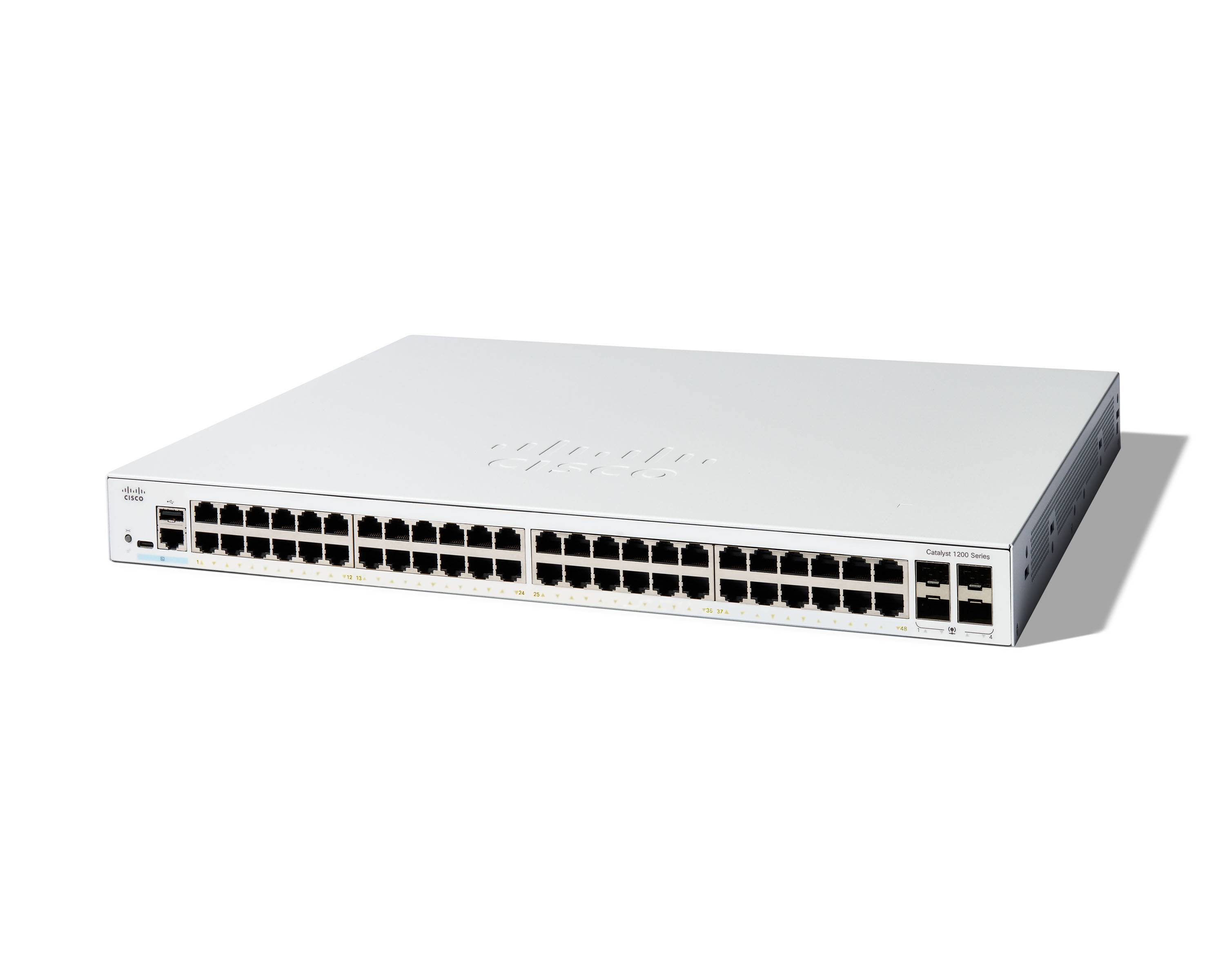 Switch Cisco Gigabit Ethernet Catalyst 1200 48X Rj-45 4X Sfp 104Gbit/S L2/L3 Gestionado C1200-48T-4G