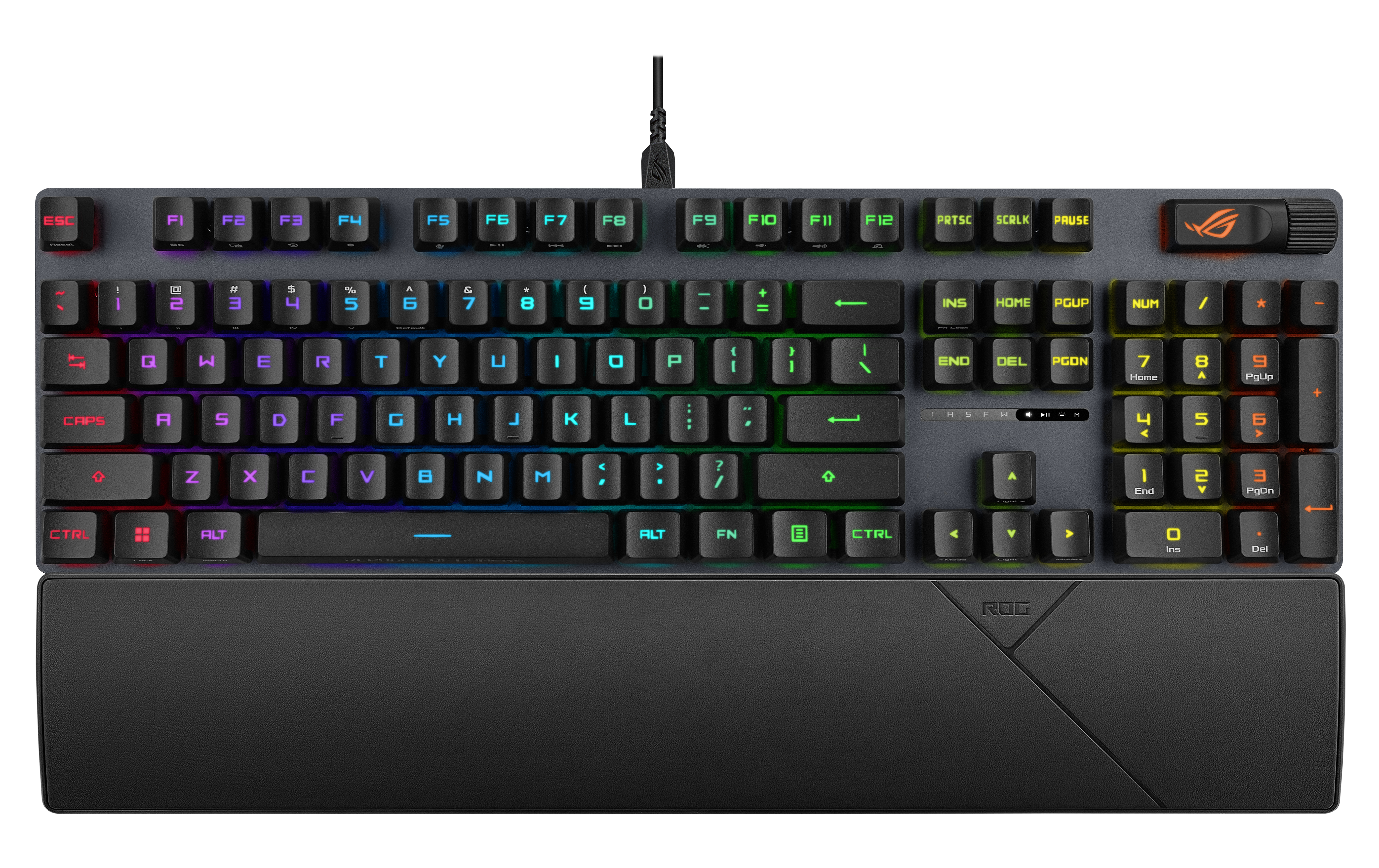 Teclado Mecanico Asus Rog Strix Scope Ii Rx Blue Rgb Alámbrico Usb-A Negro 90Mp0352-Bkaa01