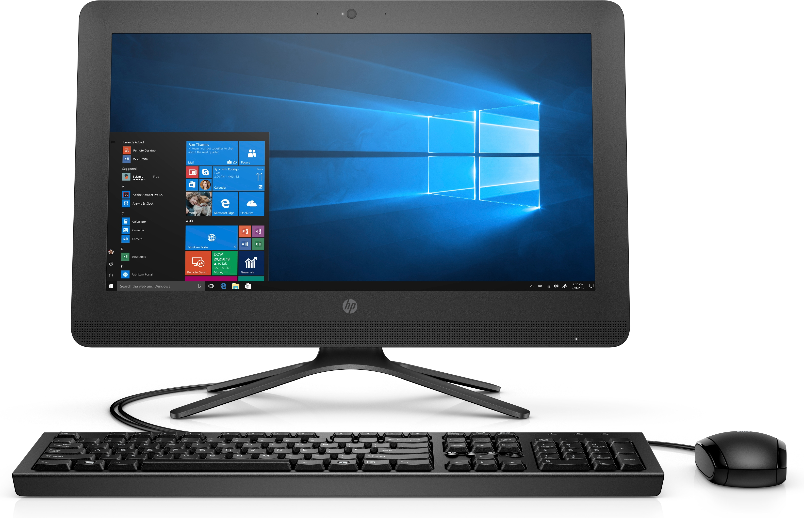 All In One Hp 205 G3 19.5" Amd E2-9000 4Gb 1Tb Dvdrw W10H