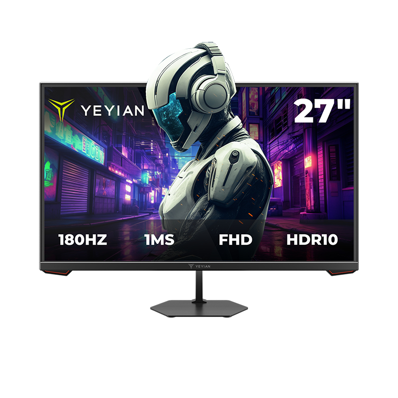 Monitor Gamer Yeyian Avance 27" Fhd 180Hz 1Ms Hdmi Dp Negro Ymf-Ipf27-G1