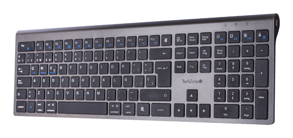 Teclado Inalámbrico Techzone Hefestos Bluetooth Recargable Usb-C Tzactcb01