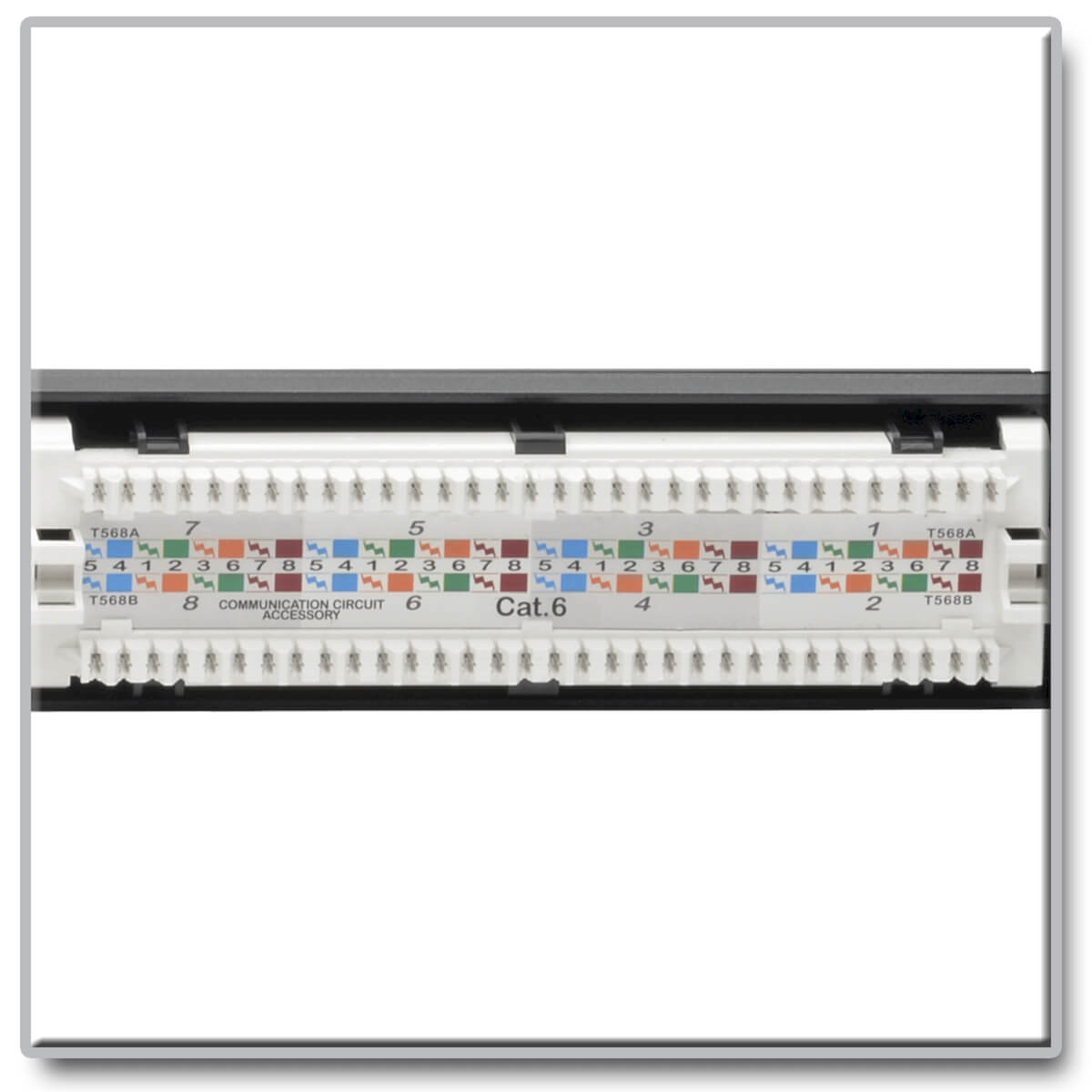 Panel De Parcheo Tripp Lite By Eaton Cat5 Cat5E Cat6 24X Rj-45 1U Negro N252-P24