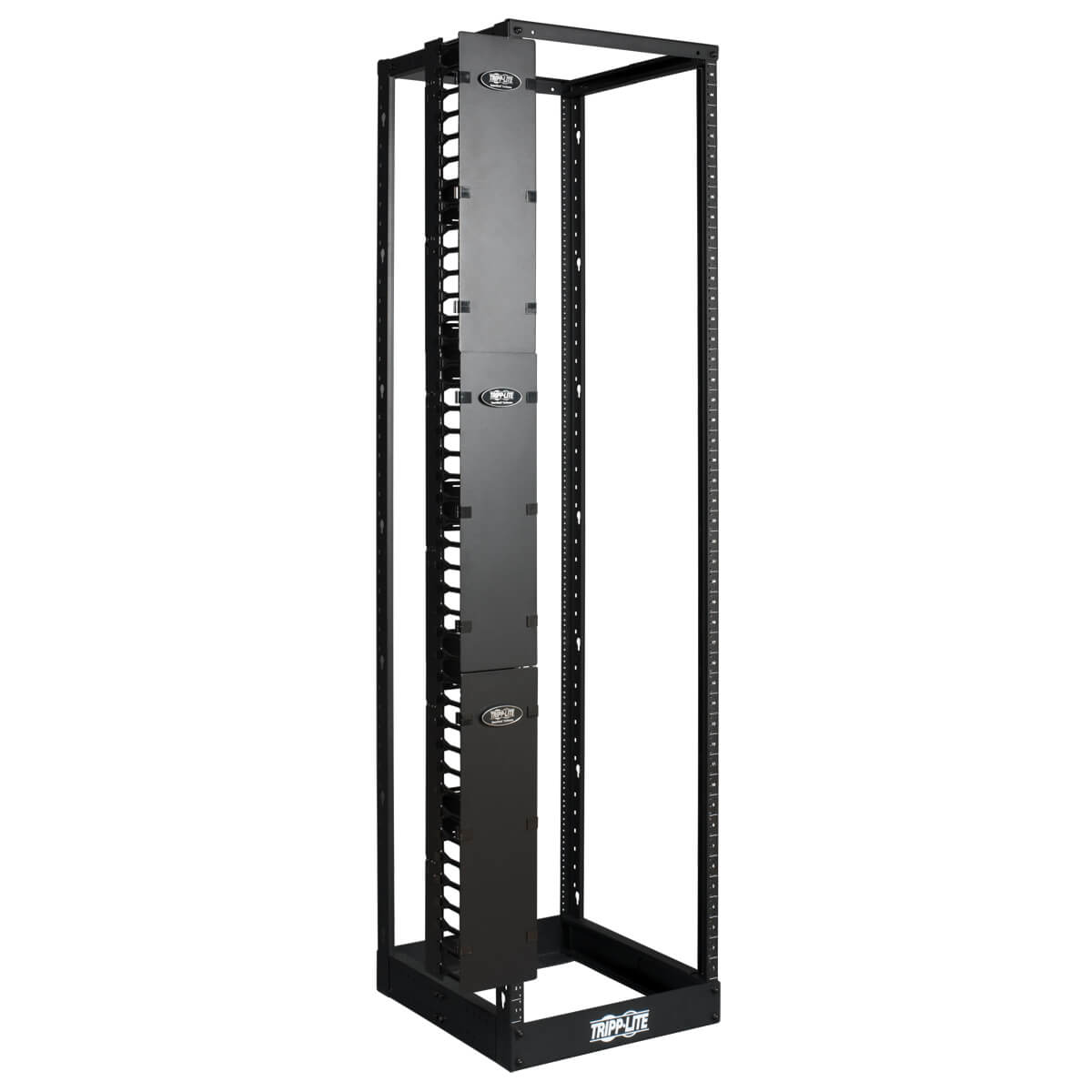 Organizador De Cable Vertical Tripp Lite By Eaton Smartrack Doble Tapa 6" Negro Srcablevrt6