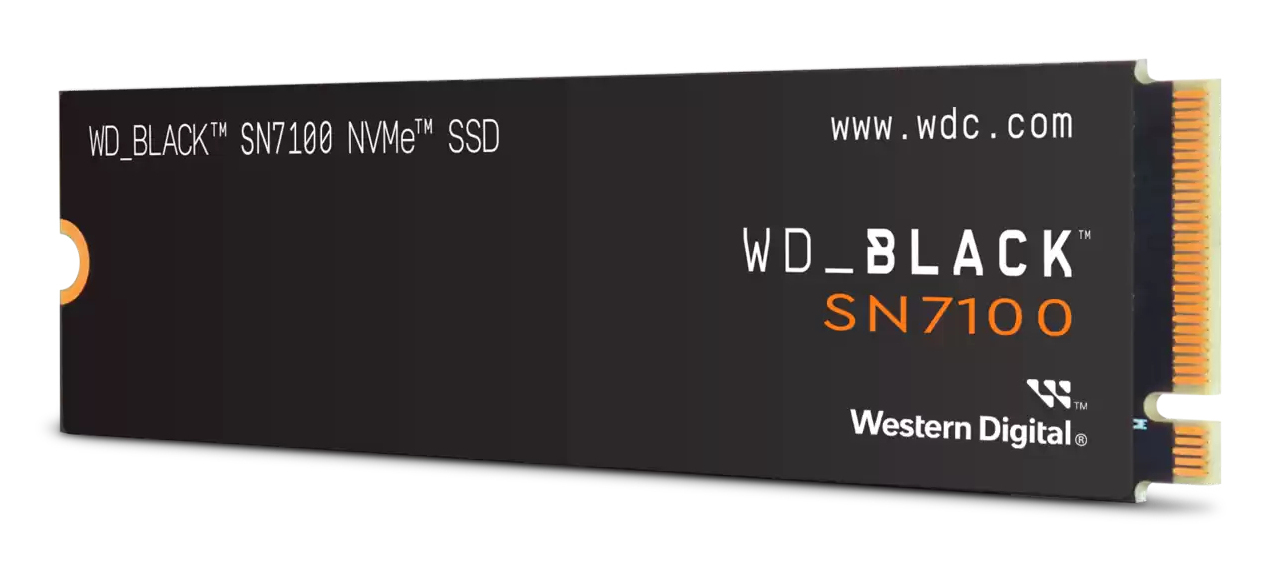 Ssd Sandisk Black Sn7100 1Tb 6900Mb/S 7550Mb/S Pcie 4.0 M.2 Wds100T4X0E