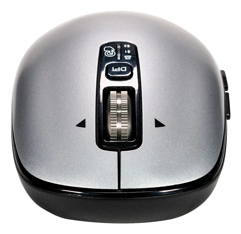 Mouse Inalámbrico Naceb Technology Óptico Ls1 6 Botones 3200Dpi Bluetooth Gris Na-0131G