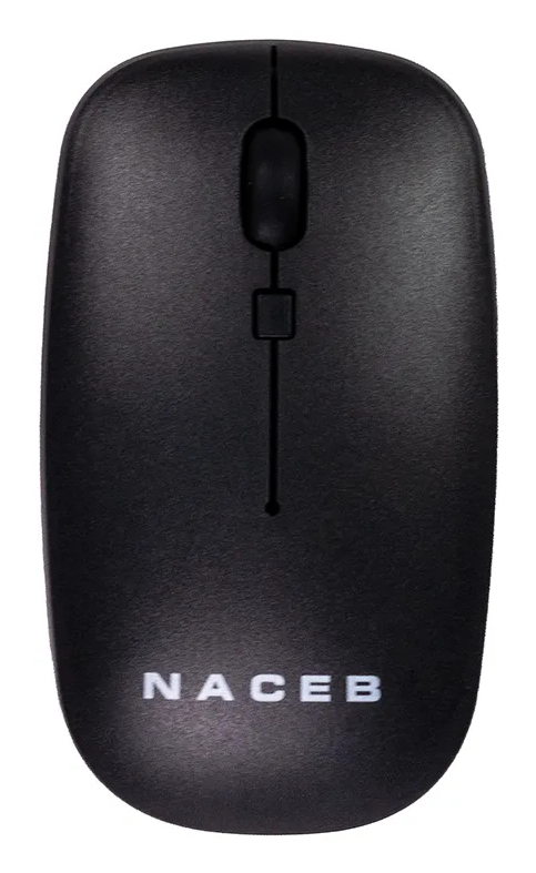 Mouse Inalámbrico Naceb Technology 3 Botones 1600Dpi Negro Na-0137N