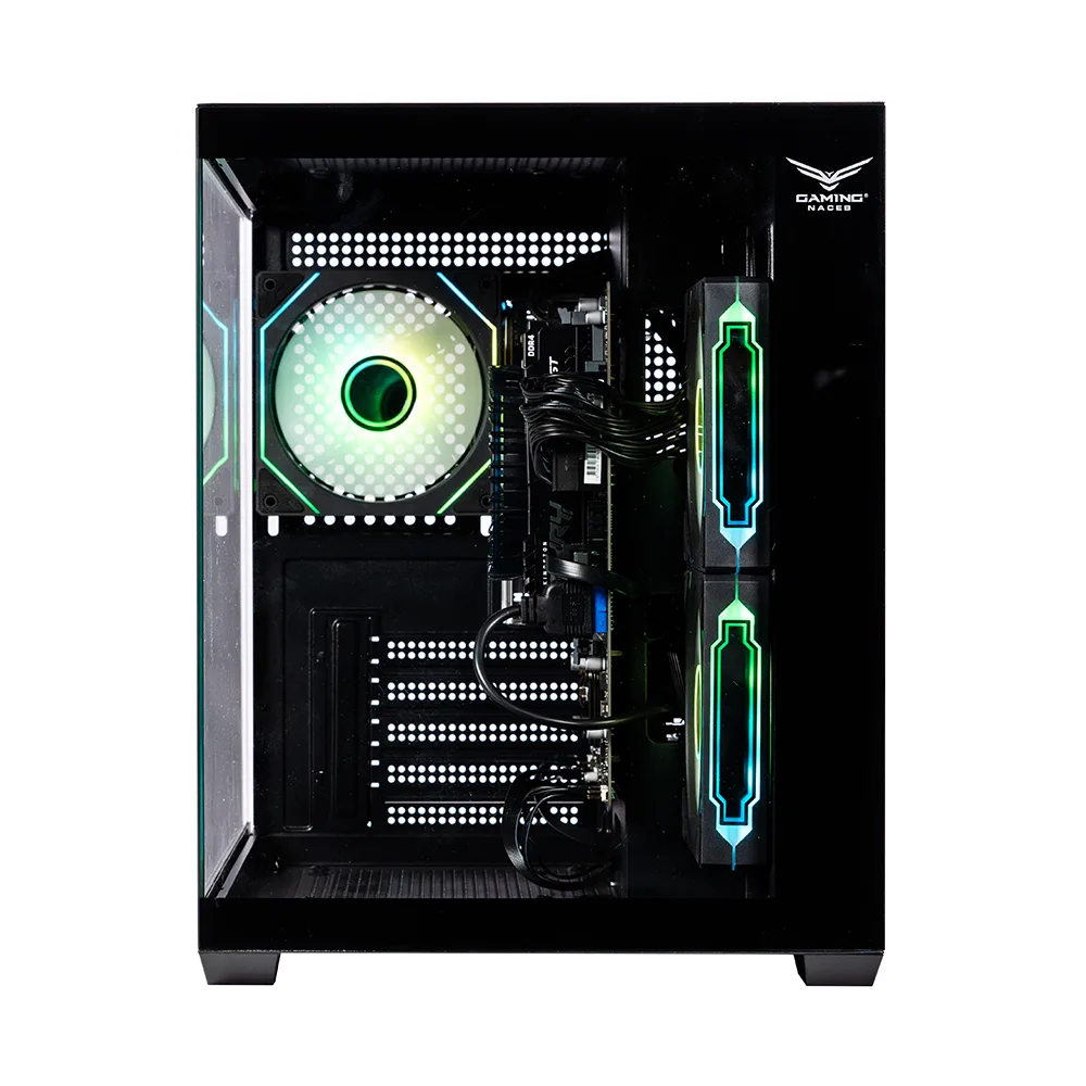 Gabinete Naceb Technology Mini-Tower Micro-Atx 3X 120Mm Instalado Negro Na-0636N