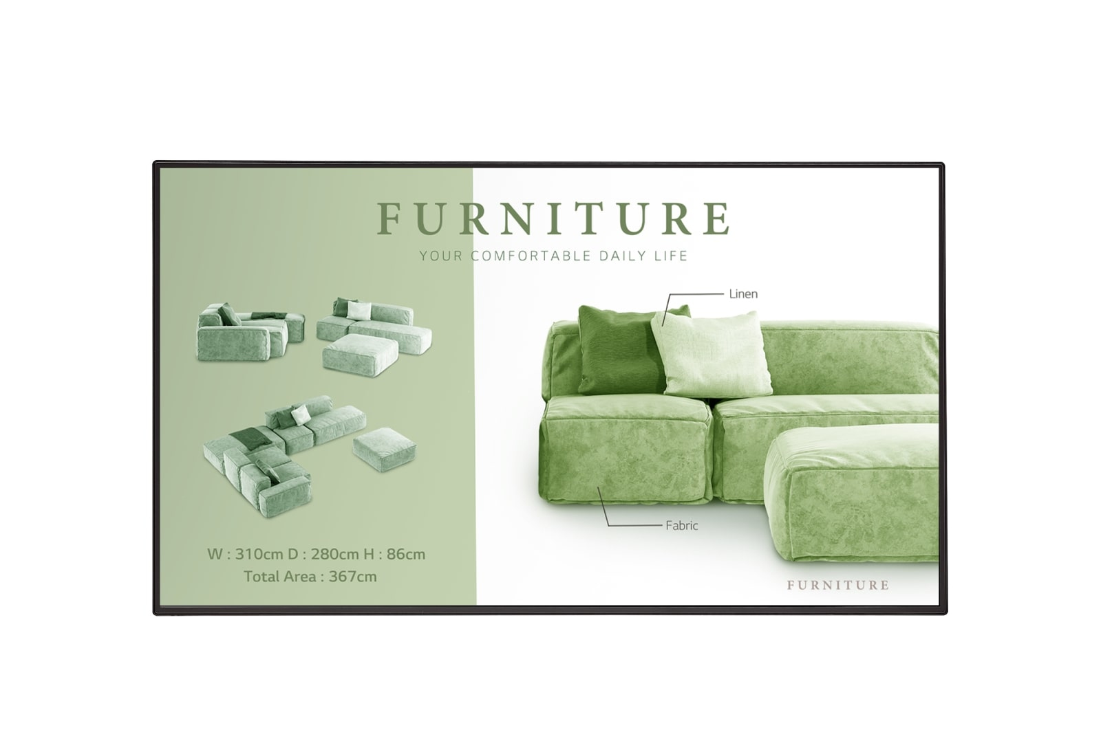 Pantalla De Señalización Lg 49Um5N 49" 4K Uhd 60Hz 8Ms Sistema Operativo Web Os 6.0 Negro