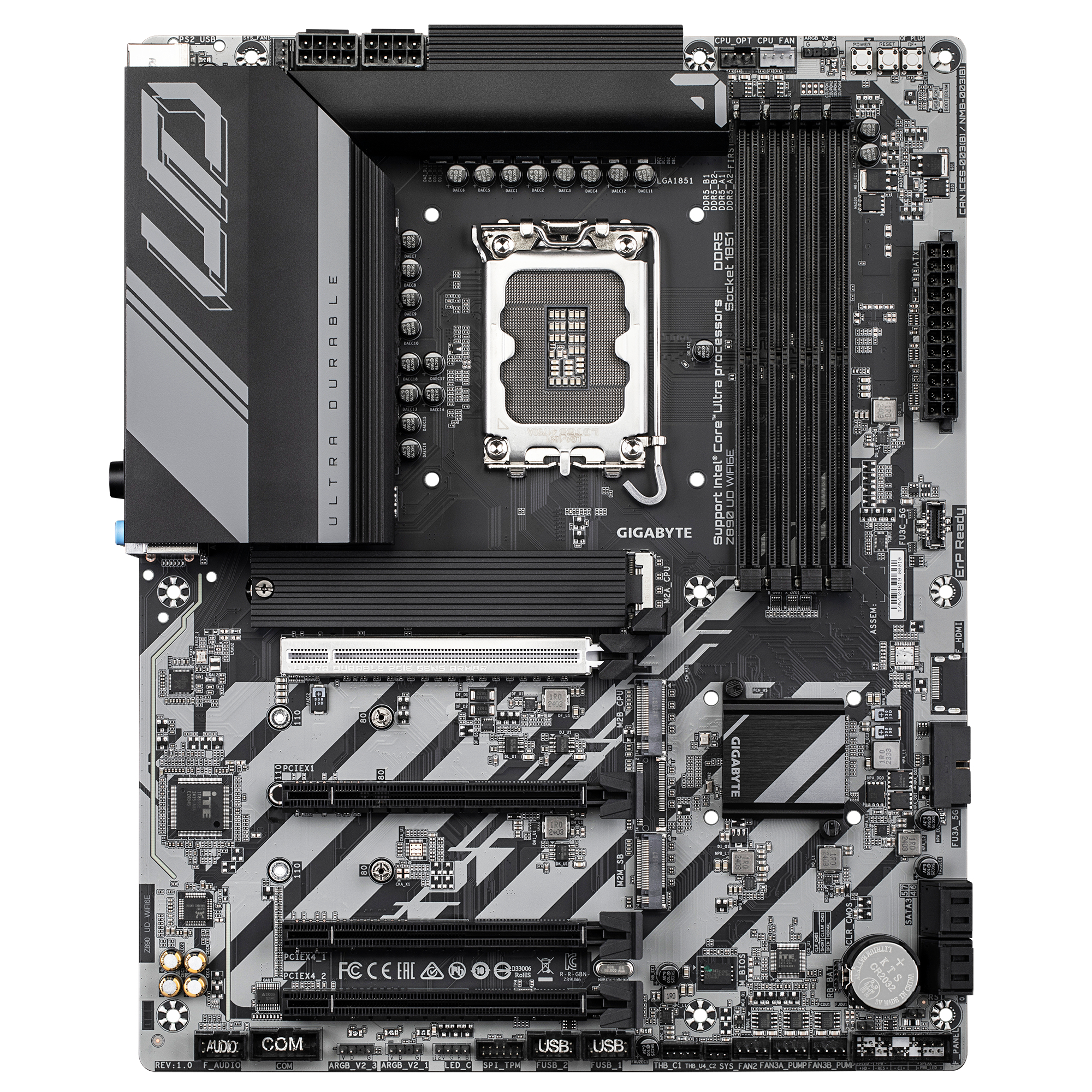 Tarjeta Madre Gigabyte Z890 Ud Wifi6E Intel Z890 Lga 1851 Hdmi Dp Atx