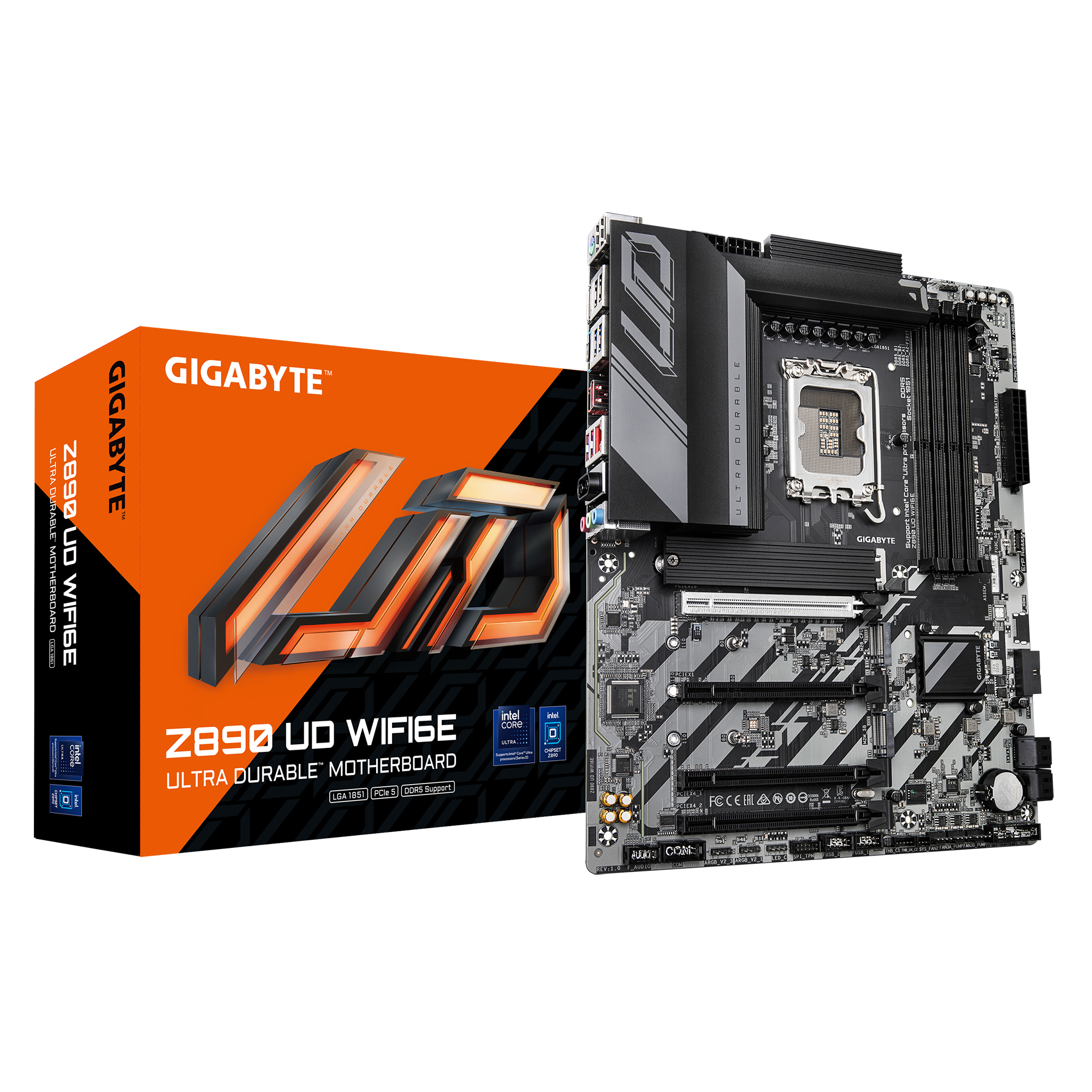 Tarjeta Madre Gigabyte Z890 Ud Wifi6E Intel Z890 Lga 1851 Hdmi Dp Atx