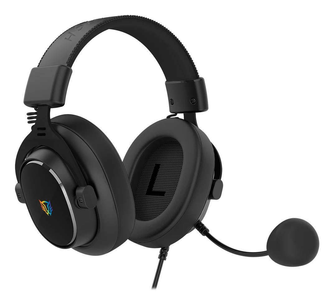 Audífonos Gamer Alámbrico Balam Rush Aviator Expert Ha777 Rgb 3.5Mm Negro Br-941143