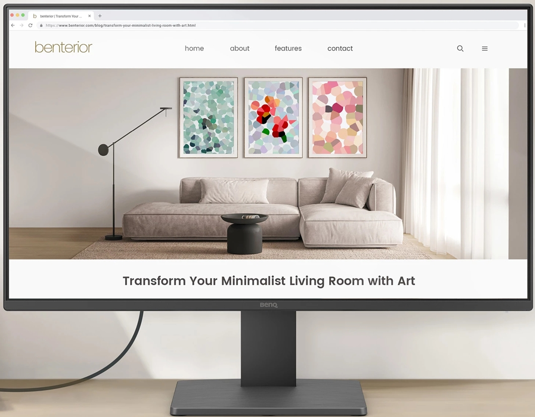 Monitor Benq Gw2491 23.8" Fhd 100Hz 5Ms Hdmi Dp Gris Oscuro 9H.Lnelj.Lbl