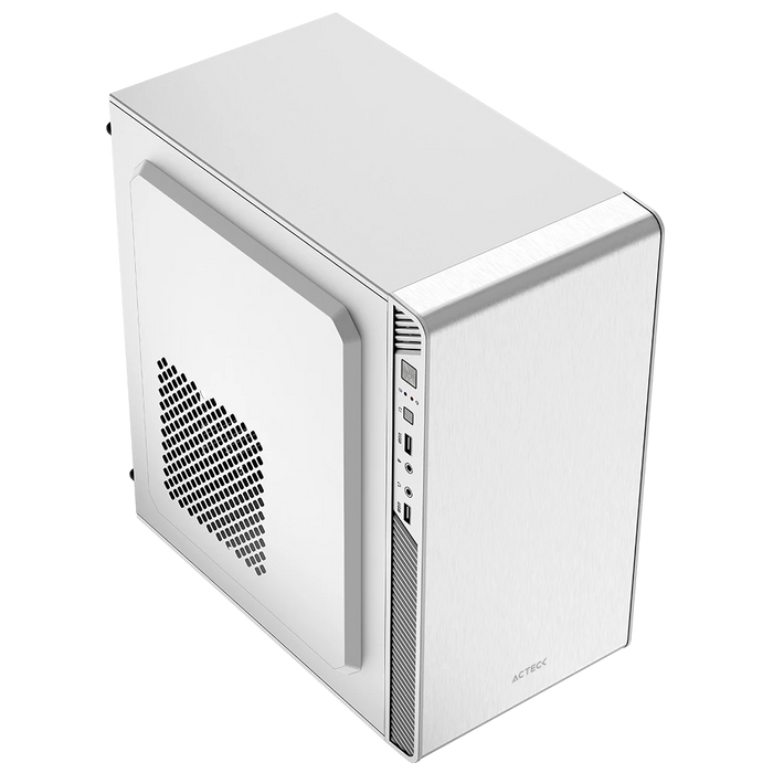 Gabinete Acteck Performance Ii Gi215F Mini-Tower Micro Atx Fuente De Poder 500W Blanco Ac-940047