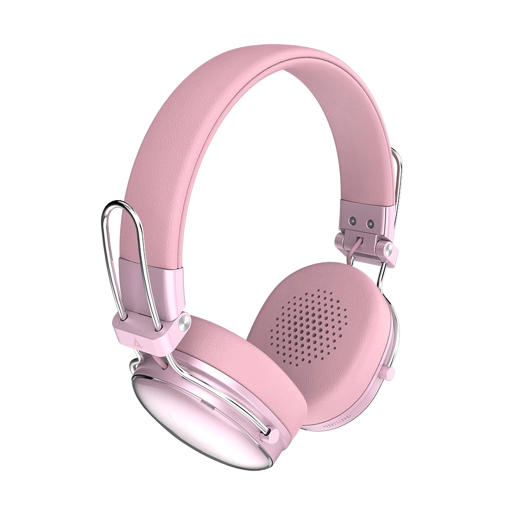 Audífonos Acteck Luxe Chic Hp710 Bluetooth Rosa Ac-940900