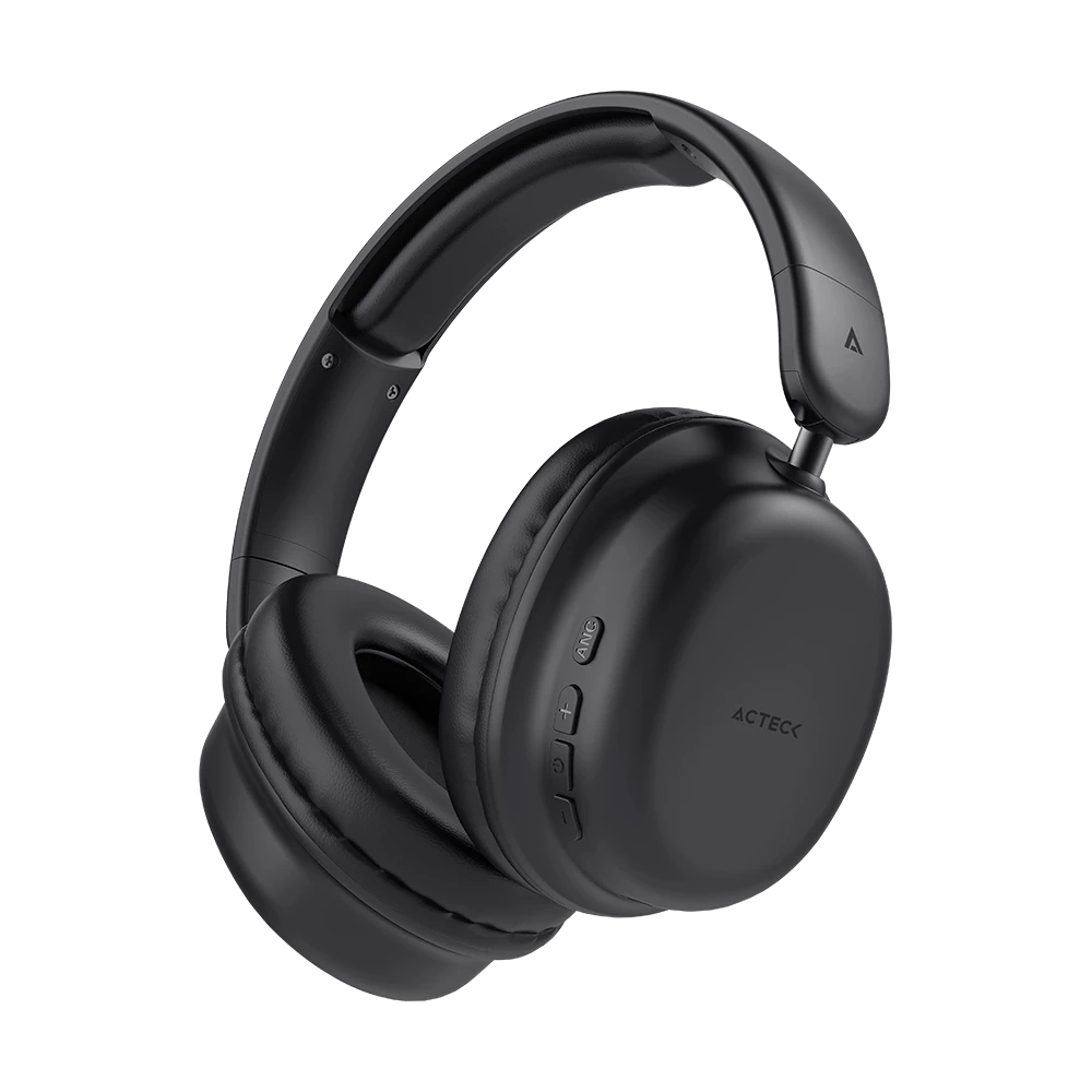 Audífonos Acteck Honour 2 Plus Hp626 Inalámbricos Bluetooth Usb-C Negro Ac-940948