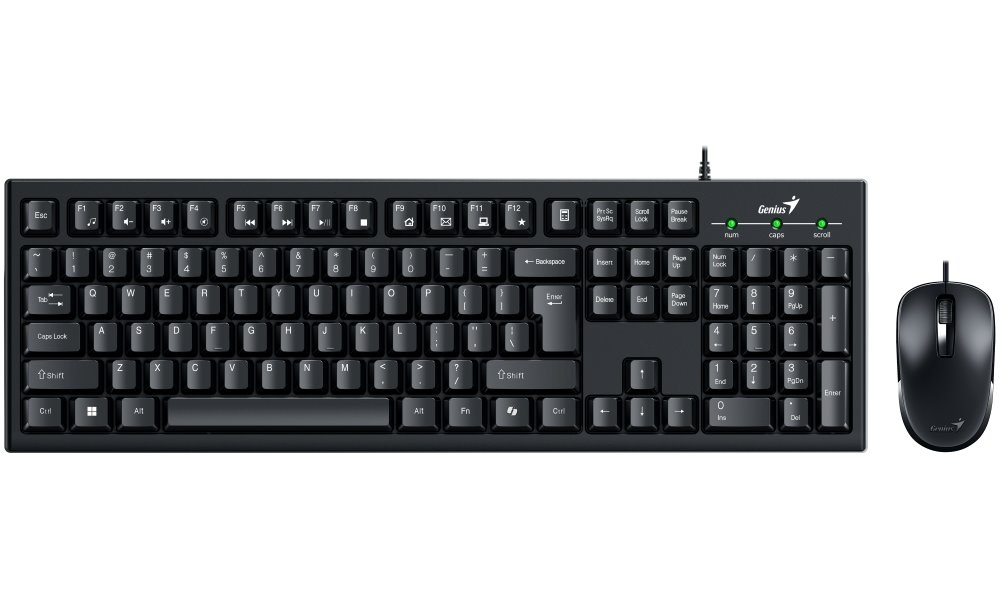 Kit Teclado Y Mouse Genius Km-100Se Alámbrico Usb-A Negro 31330009401