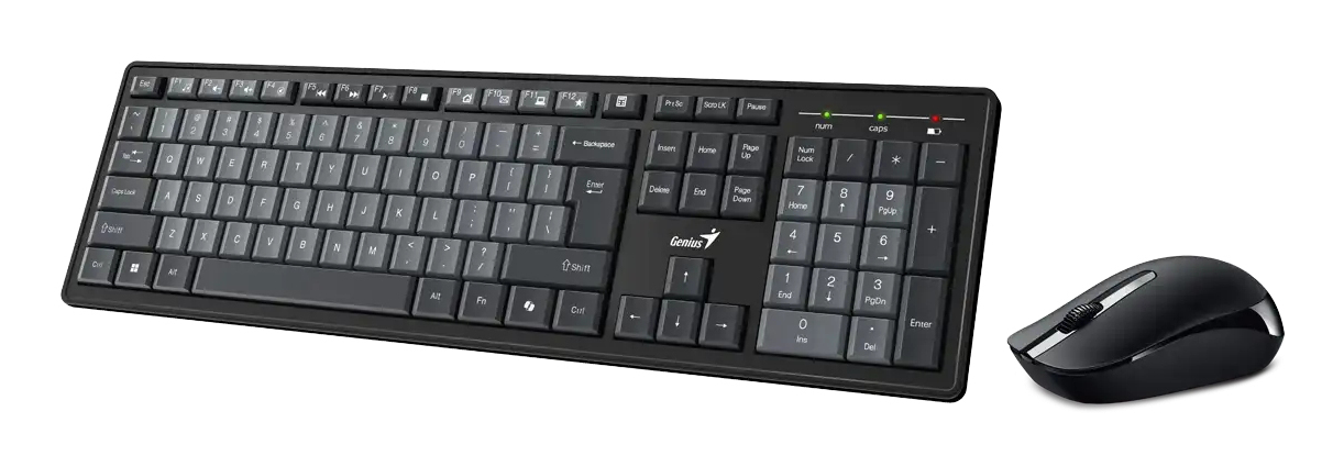 Kit Teclado Y Mouse Genius Km-8200 Inalambrico 2.4Ghz Negro 31340003420