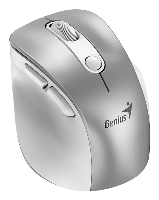 Mouse Ergonomico Genius Ergo 9000S Pro Rgb 6 Botones Usb-C Inalámbrico Gris 31030039402