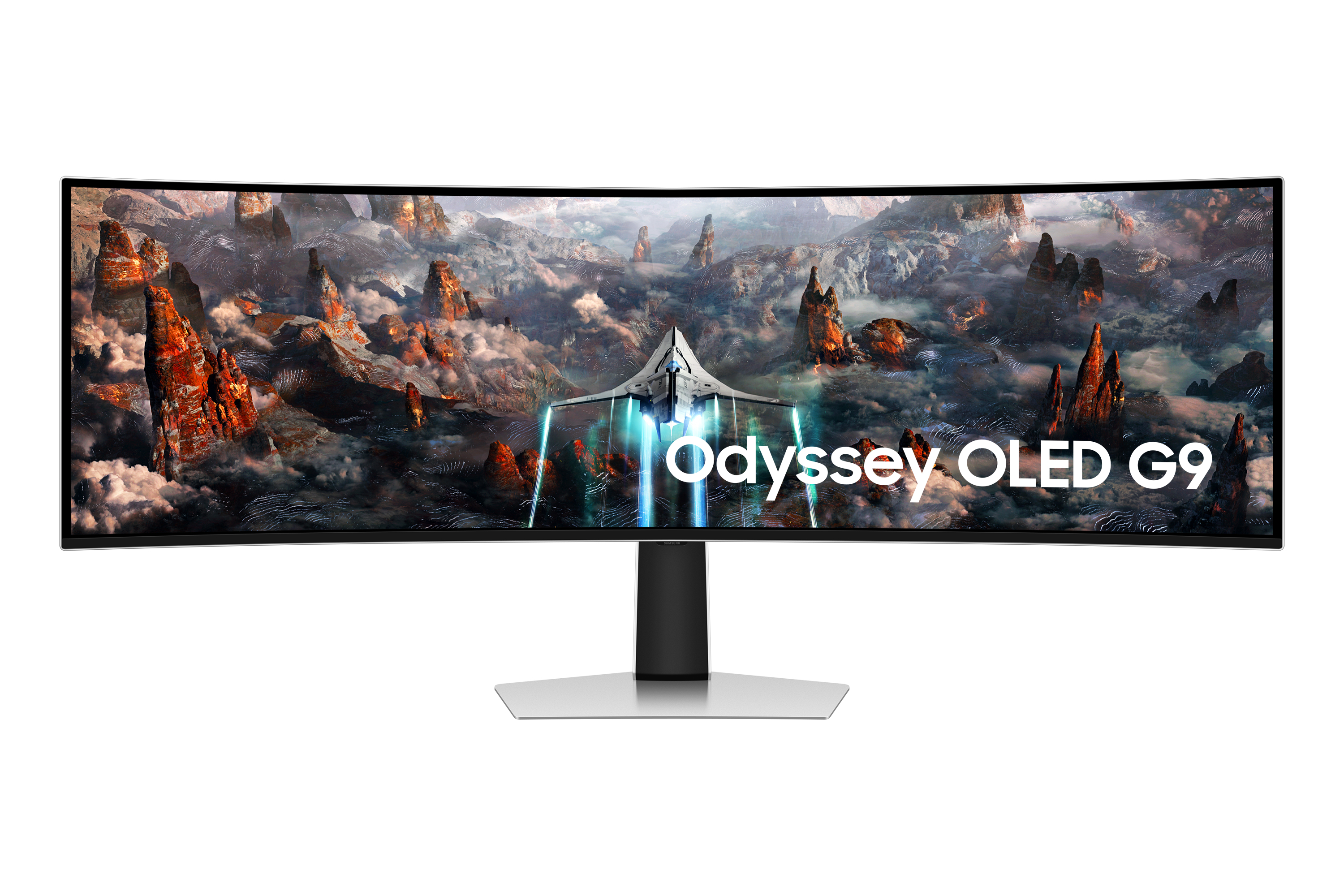 Monitor Gamer Curvo Samsung Odyssey G9 Oled 49" Dqhd 240Hz F.03Ms Reesync Hdmi Blanco Ls49Cg930Slxzx