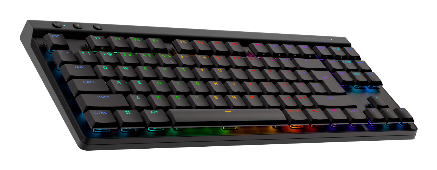 Teclado Logitech G515 Tkl Lightspeed Rgb Inalámbrico Rf Inglés Negro 920-012423