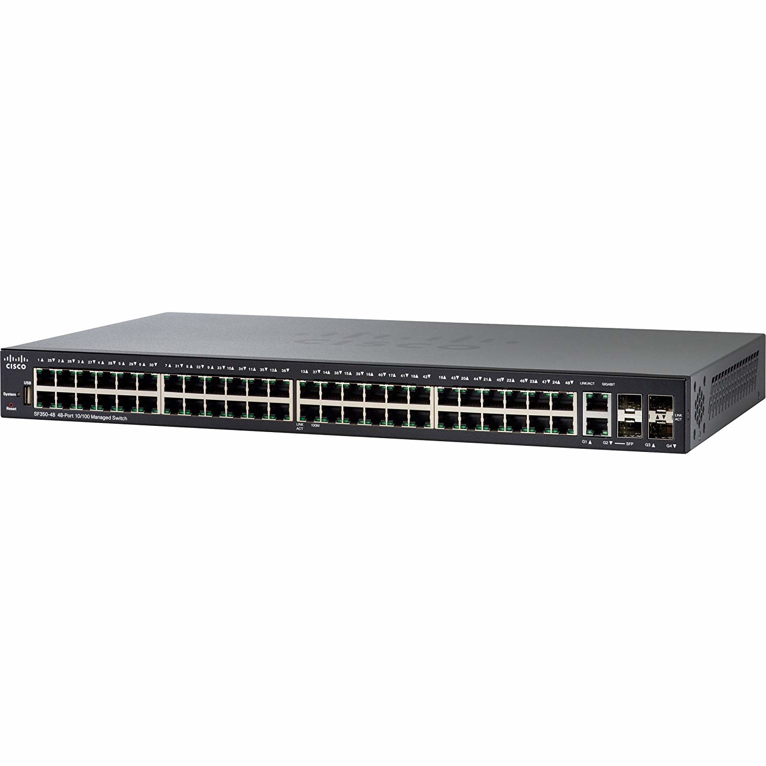 Switch Cisco Sf350-48-K9-Na 48-Port 1 0/100