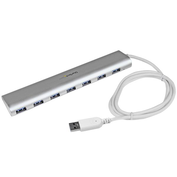 Startech Hub Usb 3.0 7 Ptos  Aluminio Cable Pc,Linux,Mac St73007Ua