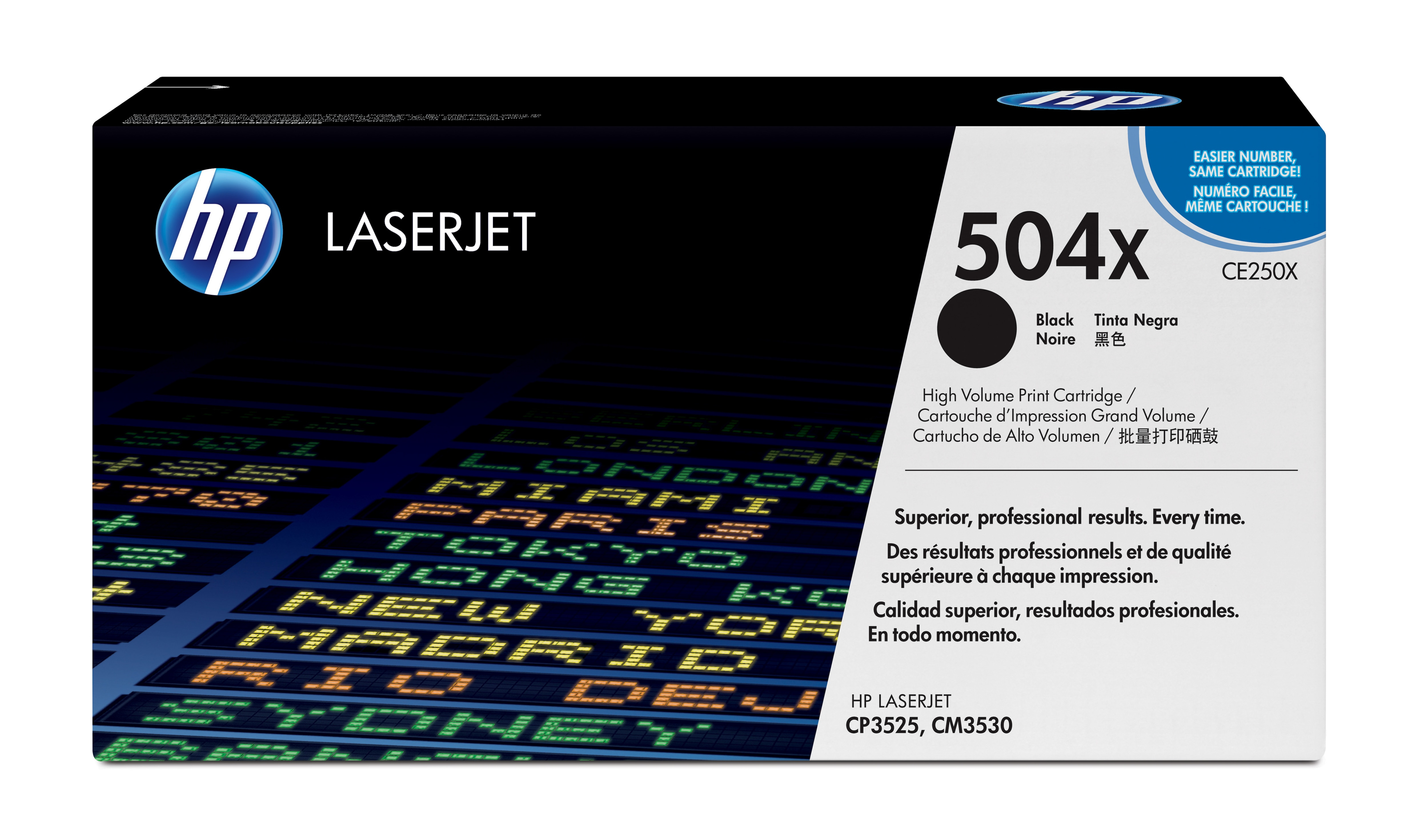 Toner Laserjet Hp 504X Negro 10500 Pags P/Cp3530 Ce250X