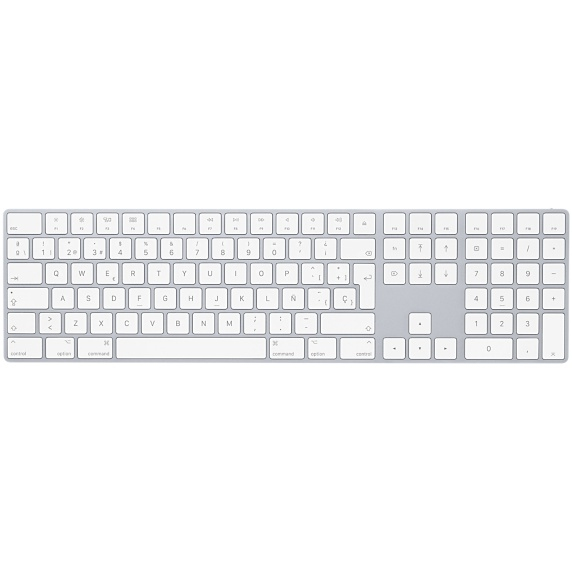 Teclado Inal Magic Keyboard Apple Mq052Lza Numerico Gris Univer