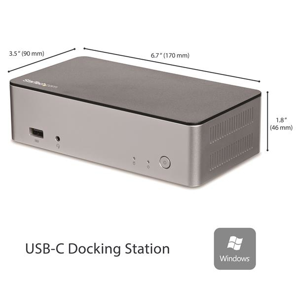 Docking Station Startech Mst30C2Hdppd Usb C Para Laptop 2.5"2Xhdmi
