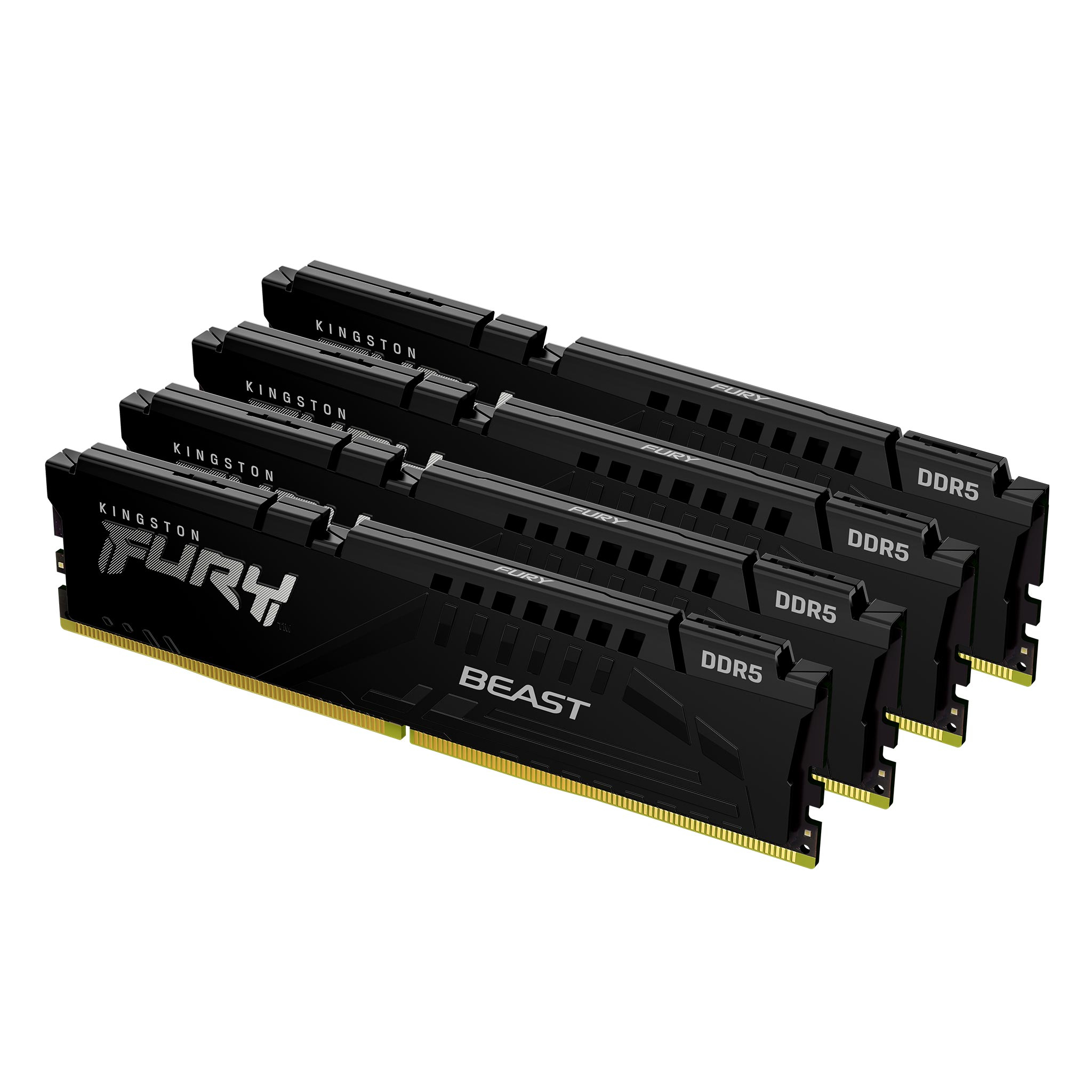 Kit Memoria Ram Kingston Fury Beast 64Gb 4X 16Gb Ddr5 5600Mhz Cl40 Expo Kf556C40Bbk4-64