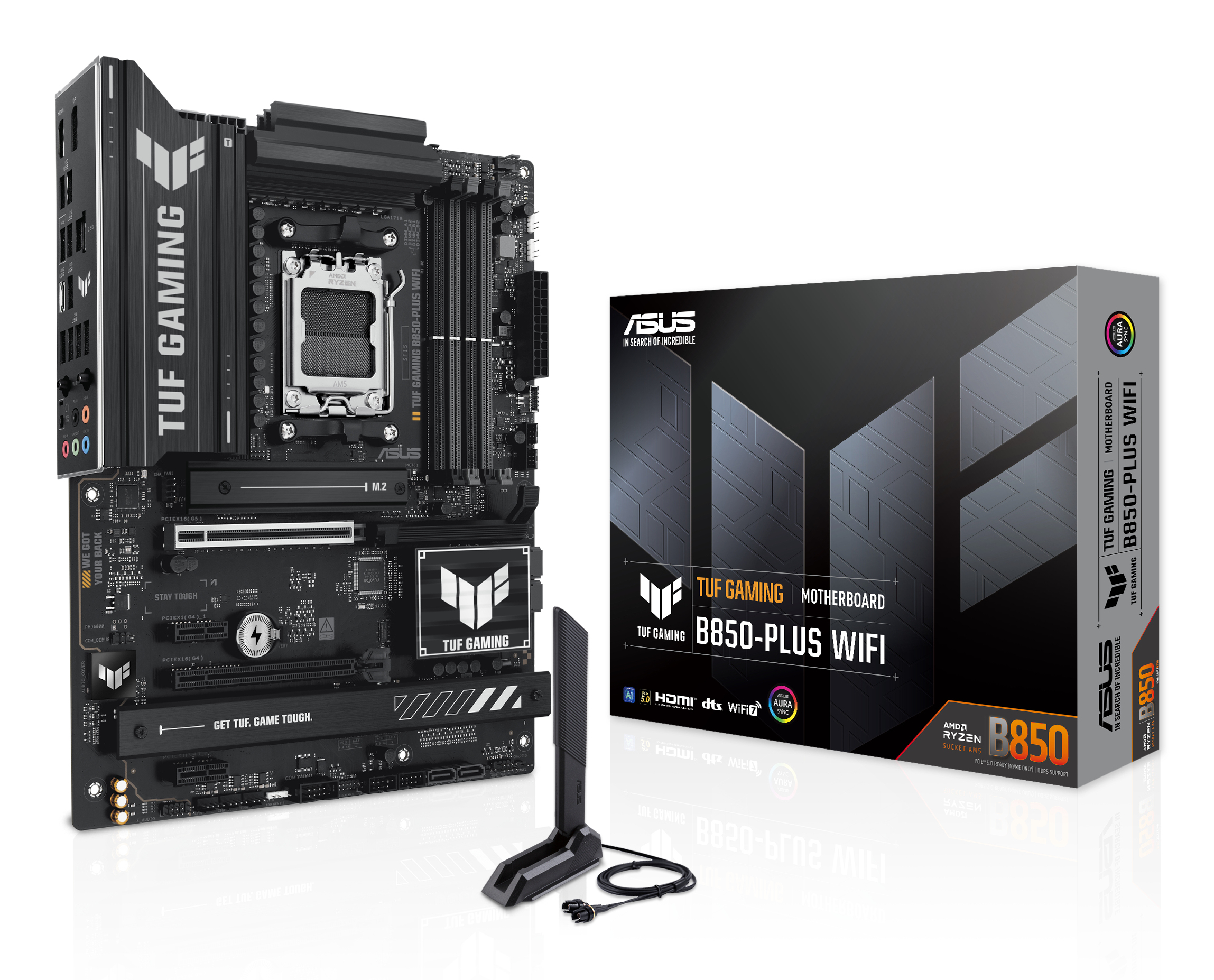 Tarjeta Madre Asus Tuf Gaming B850-Plus Wifi 7 Amd B850 S-Am5 Ddr5 Hdmi Dp Atx