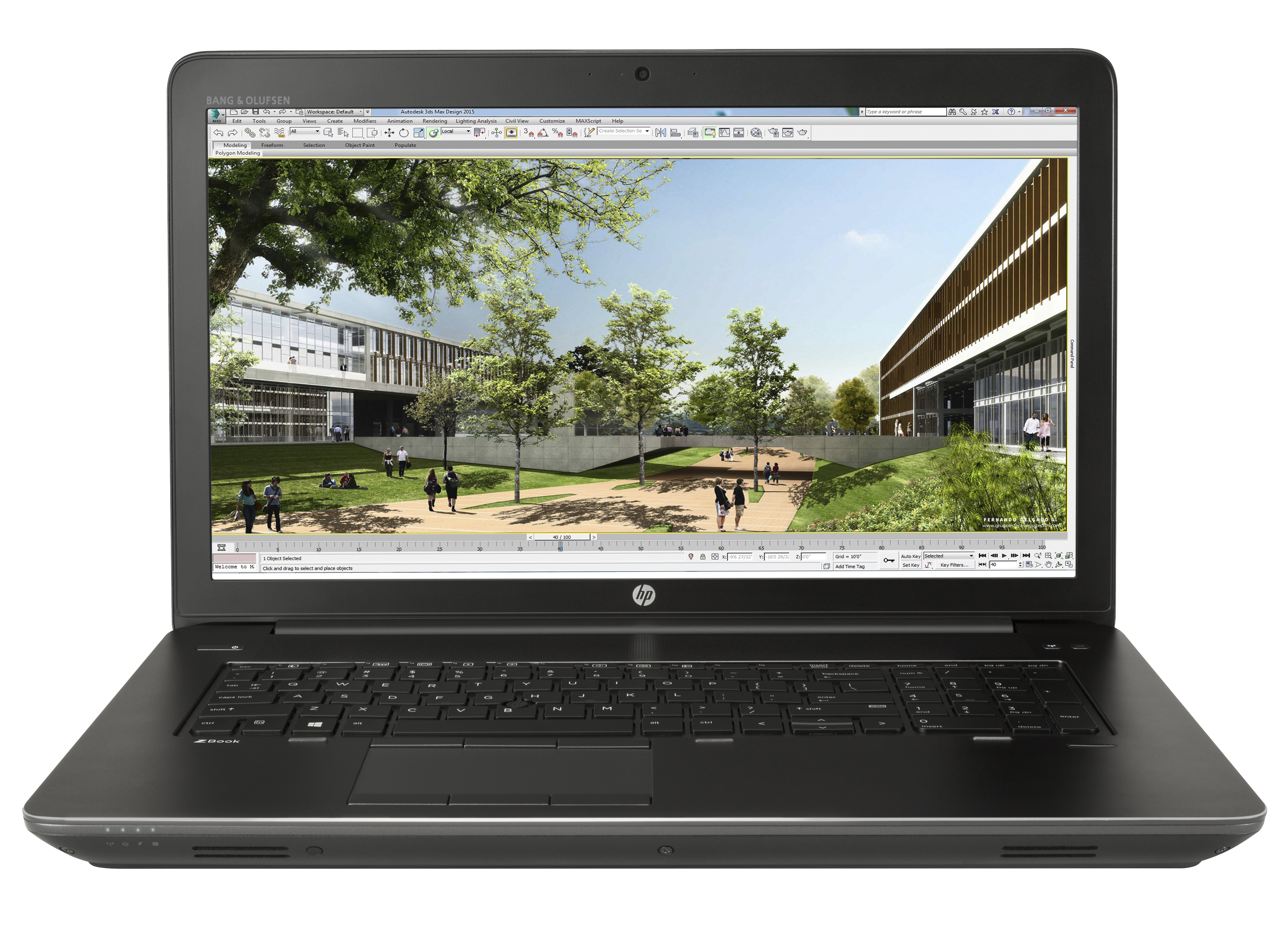 Laptop Hp Zbook G3 17.3” Core I7-6700Hq 8Gb 1Tb W10 Negro V1H08Lt